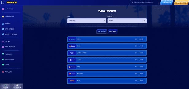 Wonaco Casino Erfahrungen - Boni, Freispiele und Slots im Überblick